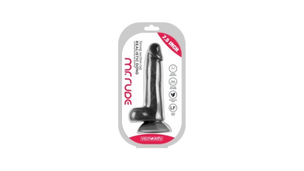 REALISTIC PENIS MR RUDE BLACK 19 CM