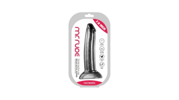 REALISTIC PENIS MR RUDE BLACK 20 CM