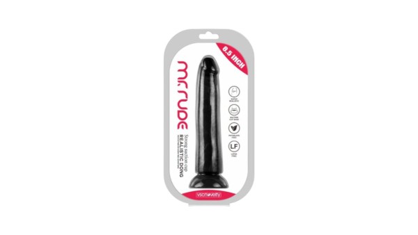 REALISTIC PENIS MR RUDE BLACK 21.6 CM