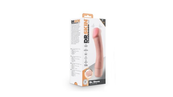 DR SKIN Dr Steve Vibrating dildo Beige 19 x 4 cm