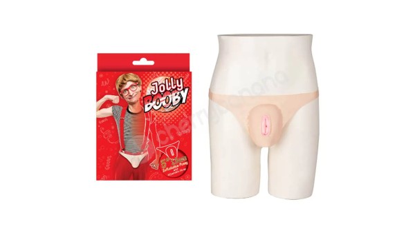 Jolly Booby Inflatable Pussy with Adjustable Straps