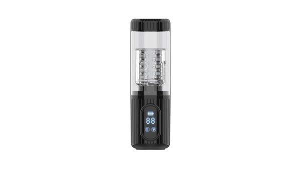 AUTOMATIC MALE MASTURBATOR WITH ROTATING AND THRUSTING MOTION AND SUCTION FUNCTI