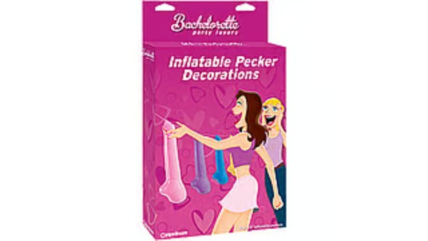BP Inflatable Pecker Decorations - 4 pc , (Pipedream Products)