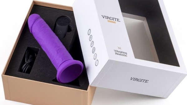 REALISTIC VIBRATOR "R15" PURPLE 16.5CM W/ REMOTE CONTROL