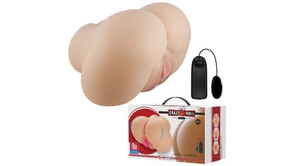 CRAZY BULL LUNA Fleshwhite Pussy and Ass with vibration