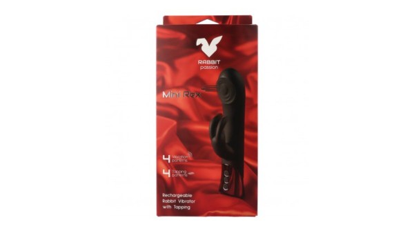 MINI REX RECHARGEABLE RABBIT VIBRATOR WITH TAPPING