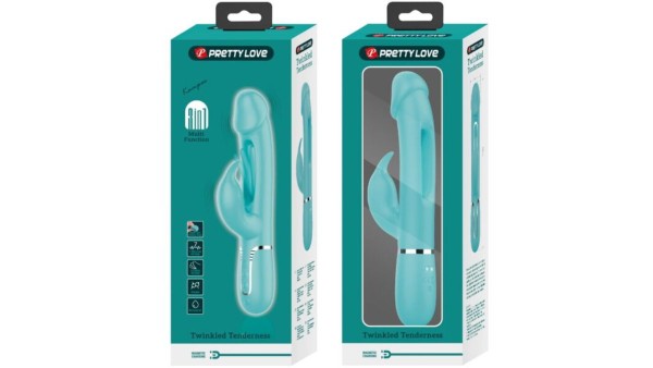 Pretty Love - Dejon Aqua Green 3-in-1 Multifunction Rabbit Vibrator