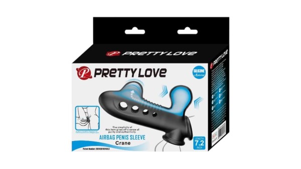 PRETTY LOVE - CRANE PENIS SLEEVE WITH AIRBAG BLACK