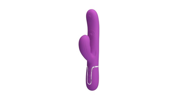 PRETTY LOVE - PERLITA 3 IN 1 MULTIFUNCTION RABBIT VIBRATOR PURPLE