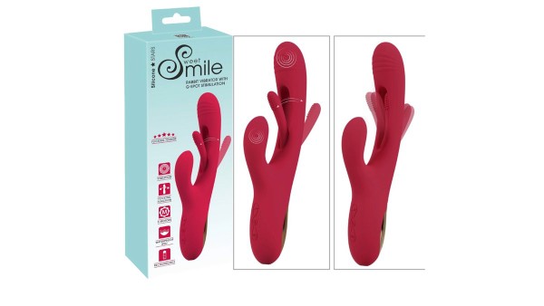 Sweet Smile Flicking rabbit vibrator with G-Spot stimulation