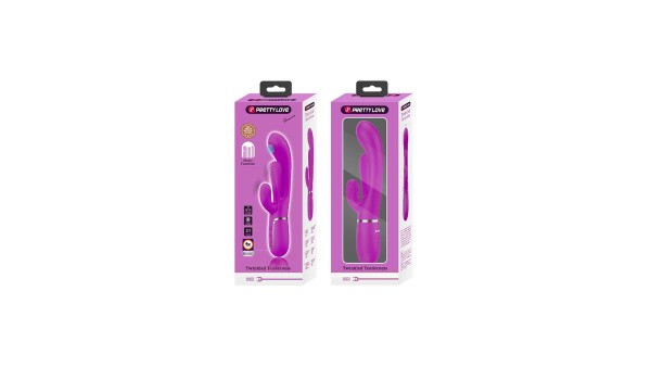 PRETTY LOVE - SHANIA TRIPLE RABBIT VIBRATOR MULTIFUNCTION PINK