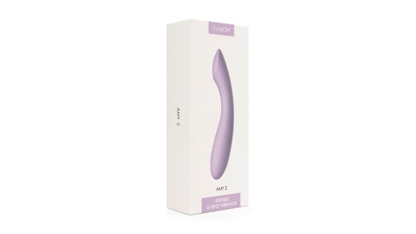 Svakom Amy 2 G-spot and clitoris vibrator PASTEL LILAC