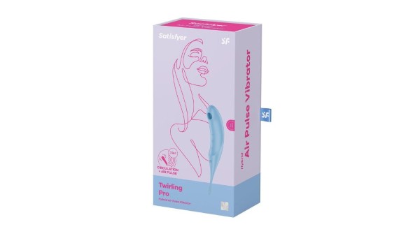 Satisfyer Twirling Pro Hybrid Air Pulse Vibrator Blue