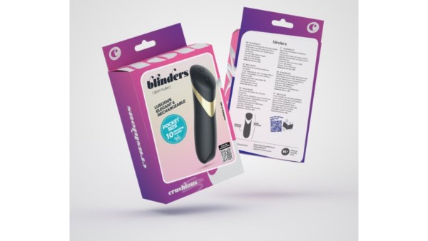 CRUSHIOUS BLINDERS RECHARGEABLE VIBRATING BULLET BLACK