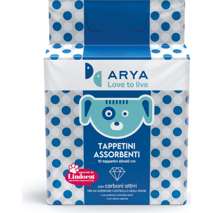 Arya Training Pads With Activated Carbon 40pc 60x90