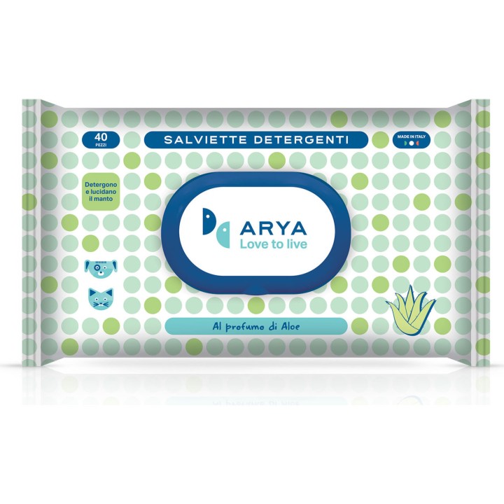 Arya Wet Wipes Aloe Scent 40 Wipes
