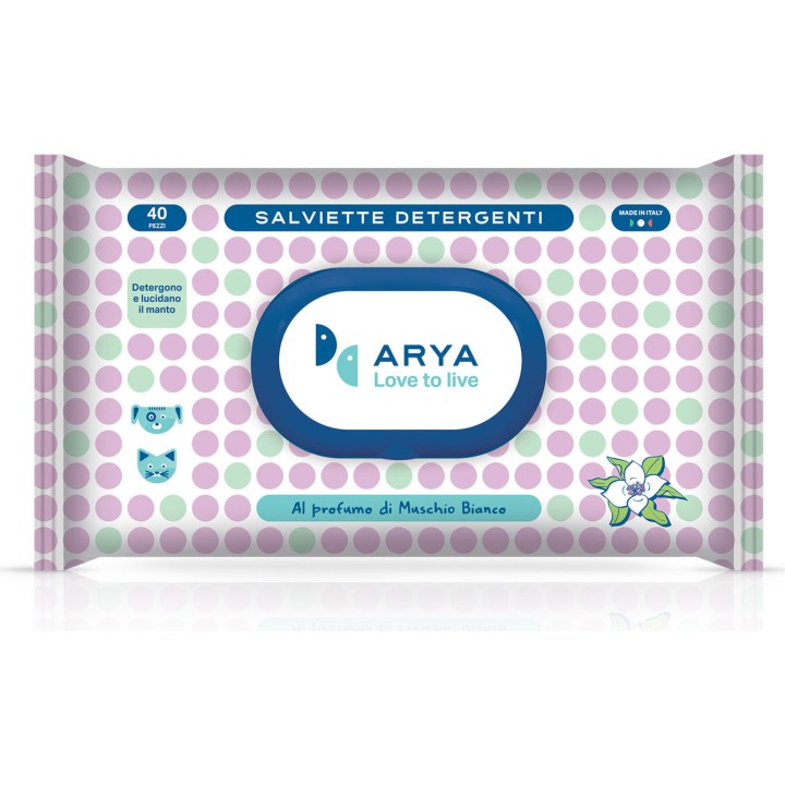 Arya Wet Wipes Musk Scent 40 Wipes