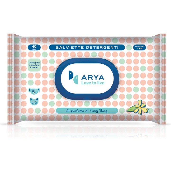 Arya Wet Wipes Ylang Ylang Scent 40 Wipes