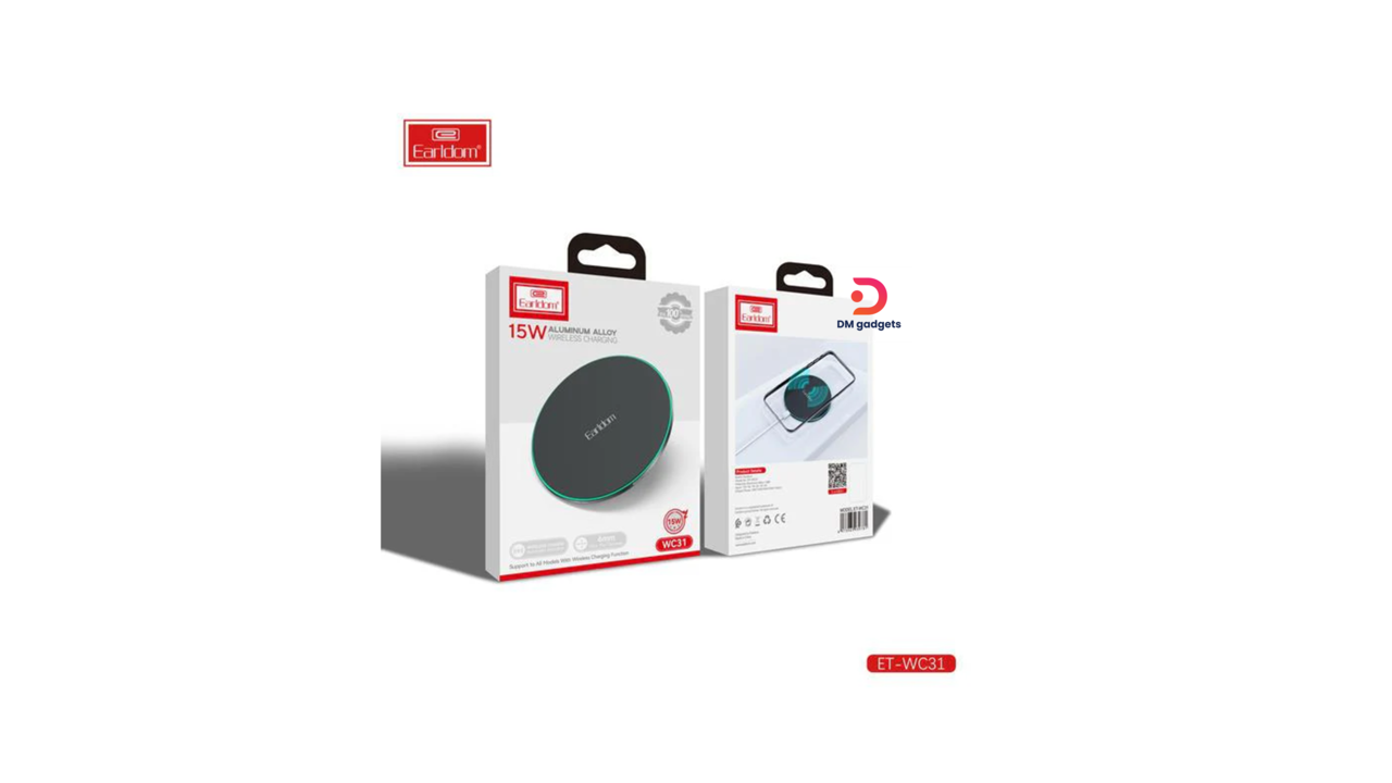 620B#Earldom®ET-WC31 15W Aluminum Alloy Wireless Charging Pad