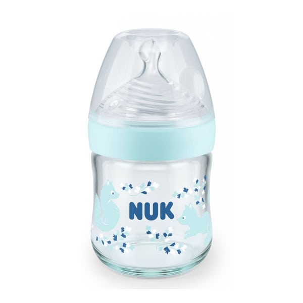 Nuk Nature Sense Glass Bottle with Temperature Control Indicator 0-6m, 120ml