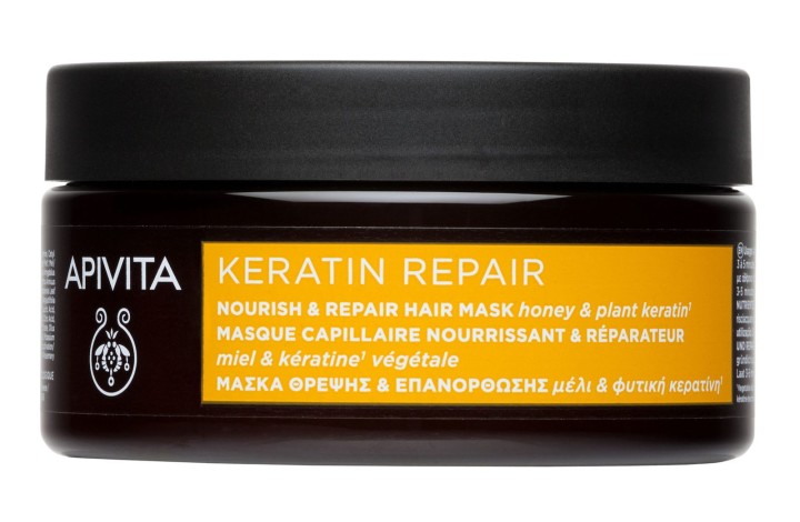 Apivita Keratin Repair Nourish & Repair Hair Mask With Honey & Plant Keratin 200Ml