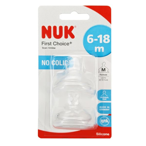 Nuk Fc Plus Teat Sil S2 M 2/Bls