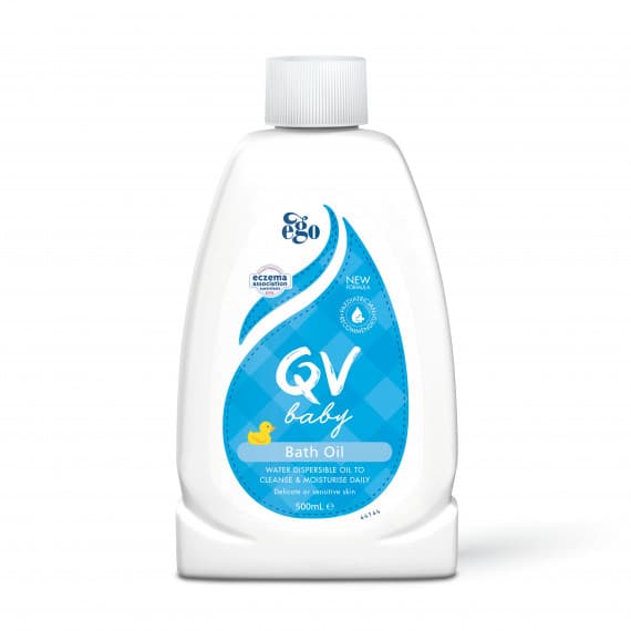 Ego Qv Baby Bath Oil Cleanse & Moisturise With Added Vitamin E 250Ml