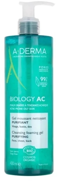 A-Derma Biology Ac Cleansing Foaming Gel Purifying 400ml