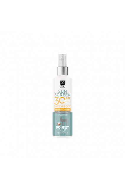 Bodyfarm Donkey Milk sunscreen SPF 30 for face and body 150ml