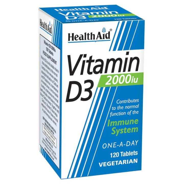 Health Aid Vitamin D3 2000Iu 120 Tablets