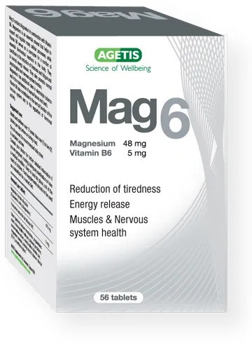 Agetis Mag6 Magnesium + Vitamine B6 56 Tablets