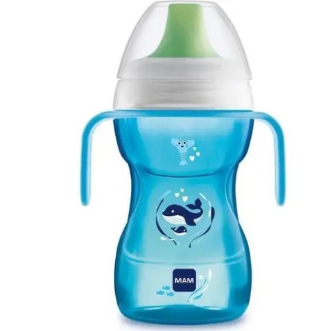 MAM FUN TO DRINK CUP NIGHT 270ml 8+M (BLUE)