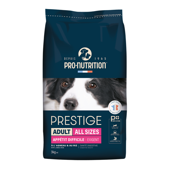 Prestige Pro-Nutrition Super Premium Adult All Breeds Fussy Dogs Lamb 3Kg