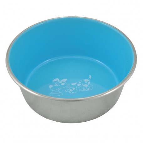 Nayeco Blue Deco Non Slip Stainless Bowl 550ml