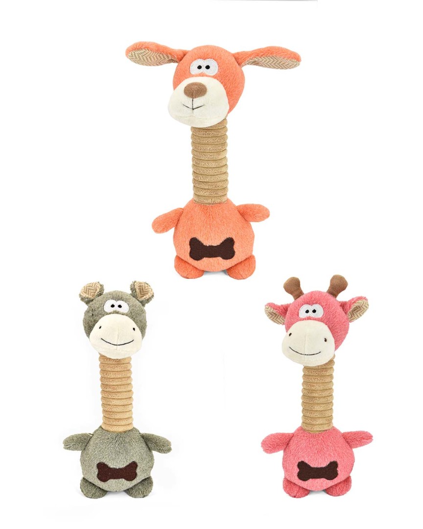 Nayeco Dog's Toy Long Animals Pink Colour 35Cm