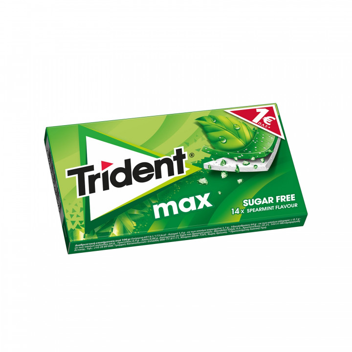 Trident Max Spearmint Sugar Free Gums 27g