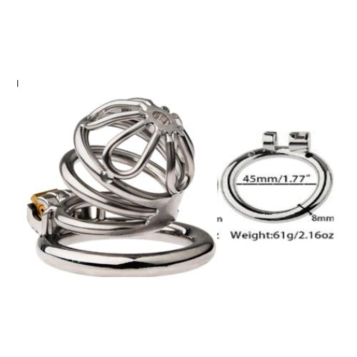 Petal Metal Chastity Cage – L Bent -M-