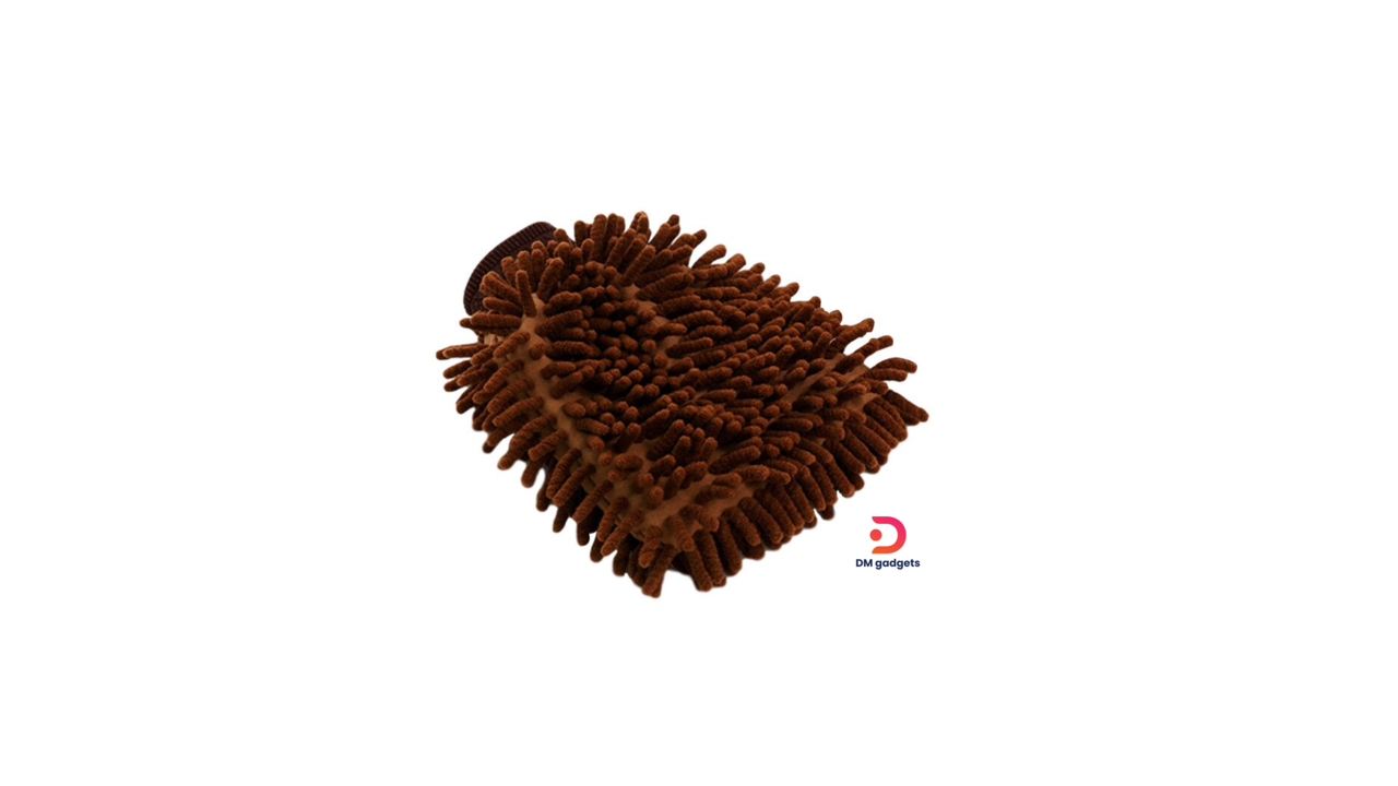 635N11#Carfans®CF13102 Microfiber Car Wash Gloves -Brown