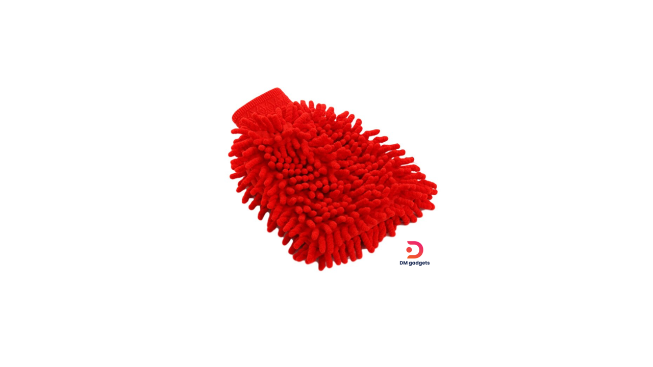 635N8#Carfans®CF13102 Microfiber Car Wash Gloves -Red