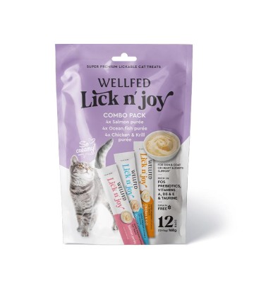 Wellfed Lick N Joy Combo Pack - 168gr