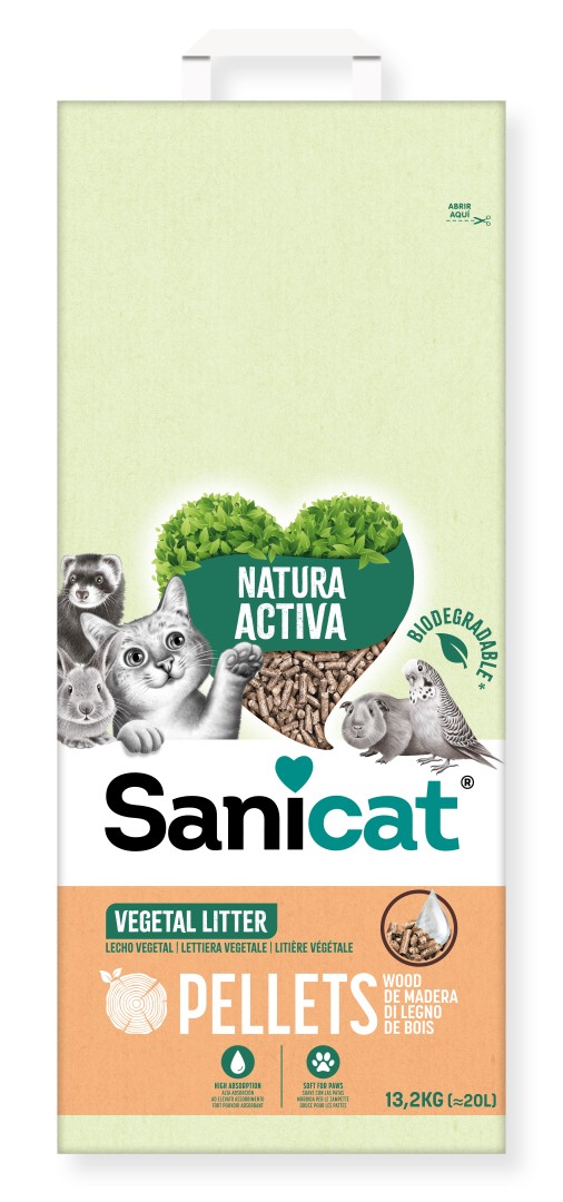 Sanicat Natura Activa Wood Pellets - 6.6 Kg
