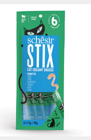 Schesir Cat Stix Tuna Cream Snacks - 90gr