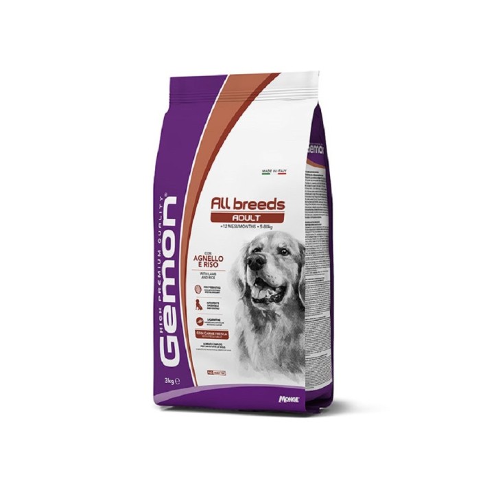 Gemon Dog Adult All Breeds With Lamb Rice - 3 Kg