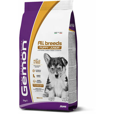 Gemon Dog Puppy Junior All Breeds With Chicken Rice - 3 Kg