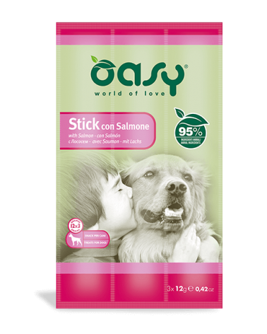 Oasy Snack Dog Stick Salmon - 12gr