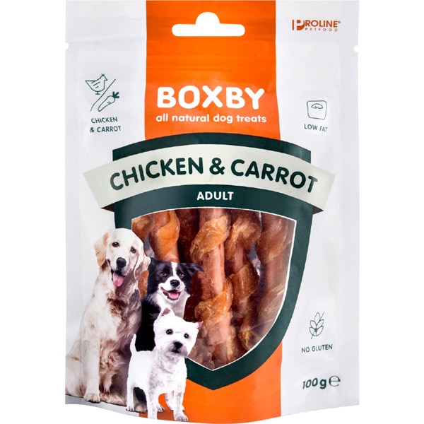 Boxby Chicken Snack Sticks And Carrots - 100gr