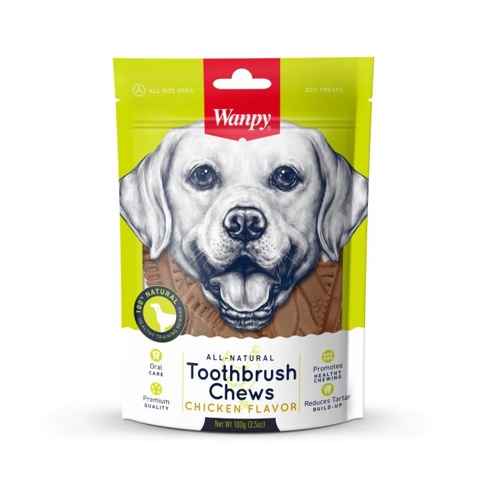 Wanpy - Chicken Toothbrush Chews - 100gr