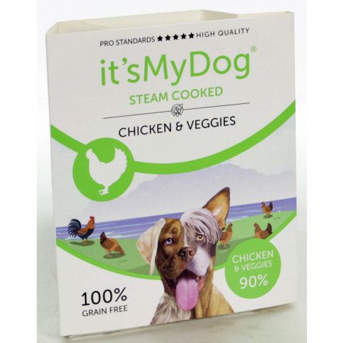 It's My Dog Steamed Cooked Chicken & Veggies - 395gr