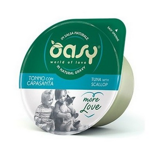 Oasy Wet Cat More Love Tuna With Scallop Cup - 70gr