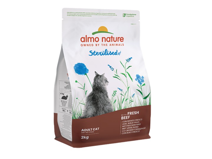 Almo Nature Cat Functional Dry Sterilized Beef And Rice - 2 Kg